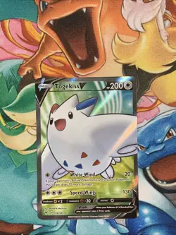 Togekiss V Full Art 178/185 Pokemon SWSH04 Vivid Voltage Holo Ultra Rare NM Mint - Image 1