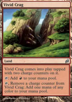 Vivid Crag -Foil Medium Play MTG Lorwyn - Image 1
