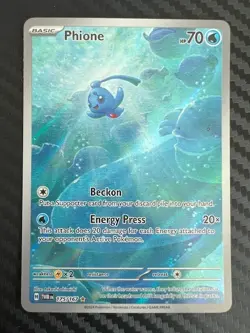 Pokemon TCG Phione Full Illustration Rare 175/167 Twilight Masquerade NM - Image 1