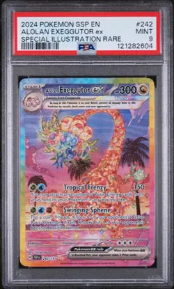 2024 Pokemon #242/191 Alolan Exeggutor ex Special Illustration Rare PSA 9 - Image 1