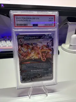 2023 Pokemon OBF EN Charizard ex #125 (PSA 9 Mint) - Image 1