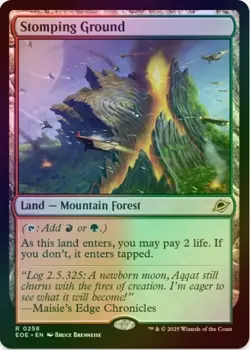 1 x Stomping Ground - Foil - Edge of Eternities - LP - MTG - Image 1