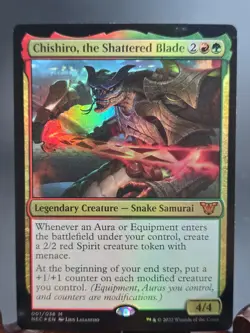 Chishiro, the Shattered Blade Commander: Kamigawa: Neon Dynasty MTG Foil LP - Image 1