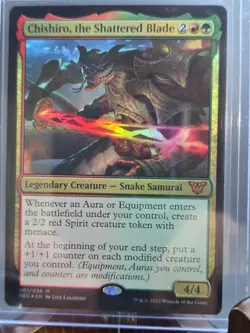 Chishiro, the Shattered Blade Commander: Kamigawa: Neon Dynasty MTG Foil LP - Image 3
