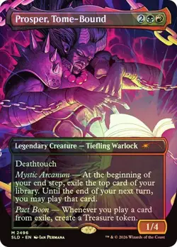 1X NM Prosper, Tome-Bound Foil Secret Lair x D&D: Shadows Over Baldur’s Gate - Image 1