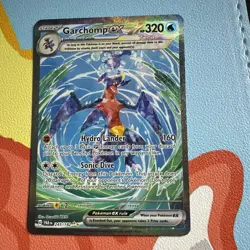 Pokemon Garchomp ex 245/182 SV04 Paradox Rift SIR Full Art English Illustration - Image 1