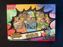 Pokemon TCG Ascended Heroes First Partner Deluxe Pin Collection Box Sealed New - Image 1