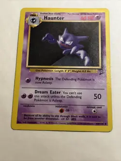 LP-NM Pokemon HAUNTER Card (BASE 2) Set 43/130 Non-Holo UNCOMMON Vintage WOTC - Image 5