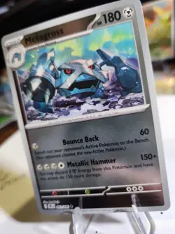 Metagross 061/086 ME04: Chaos Rising Pokemon Reverse Holo Uncommon Near Mint - Image 3