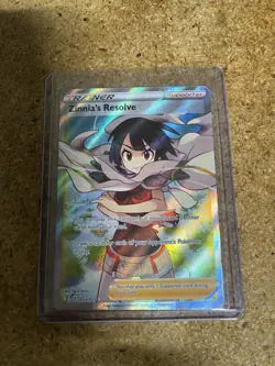 Pokemon Zinnia's Resolve 203/203 SWSH07 Evolving Skies Ultra Rare Full Art Holo - Image 1