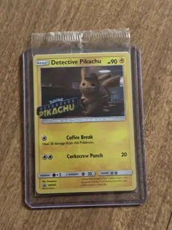 Pokemon 2019 Black Star Promo SM190 DVD Stamped Holo Detective Pikachu Sealed - Image 1