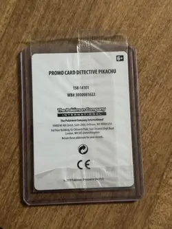 Pokemon 2019 Black Star Promo SM190 DVD Stamped Holo Detective Pikachu Sealed - Image 2