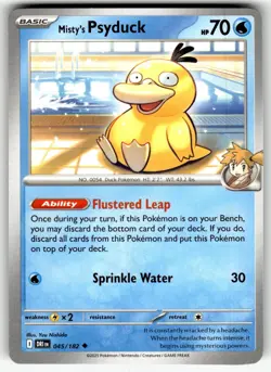 Misty's Psyduck 045/182 Uncommon Destined Rivals Pokemon Near Mint - Image 1