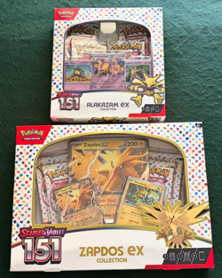 NEW Pokemon TCG Scarlet & Violet 151 Zapdos & Alakazam EX Collection Box - READ - Image 1