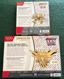 NEW Pokemon TCG Scarlet & Violet 151 Zapdos & Alakazam EX Collection Box - READ - Image 2