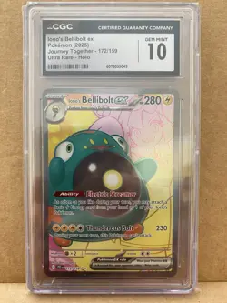 Pokemon Iono's Bellibolt ex 172/159 Journey Together Full Art Holo - Image 1