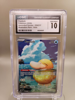Pokemon TCG CGC 10 Psyduck 226/217 Ascended Heroes Illustration Rare Holo 2026 - Image 1