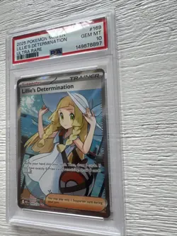 Pokemon Mega Evolution # 169 Lillie’s Determination Ultra Rare PSA 10 GEM MINT - Image 3