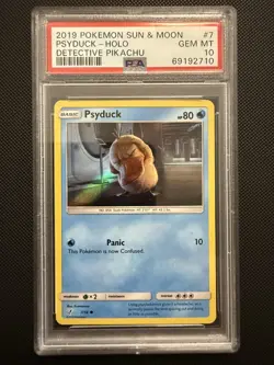 PSA 10 PSYDUCK HOLO DETECTIVE PIKACHU POKEMON MJ - Image 1
