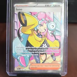 Pokemon Iono Trainer Full Art Ultra Rare Holo 254/193 Sv02 Paldea Evolved - Image 1