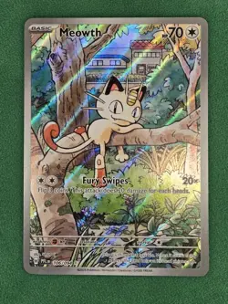 Pokemon Meowth 106/094 Me02: Phantasmal Flames Illustration Rare - Image 3