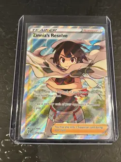 Pokemon Zinnia’s Resolve Full Art Ultra Rare 203/203 Evolving Skies - Image 1