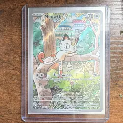 Pokemon Meowth 106/094 Me02 Phantasmal Flames Illustration Rare Holo English - Image 1