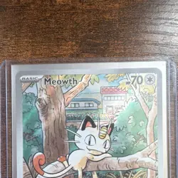 Pokemon Meowth 106/094 Me02 Phantasmal Flames Illustration Rare Holo English - Image 2