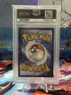 Pokemon TCG Meowth 106/094 Phantasmal Flames Illustration Rare Holo PSA 8 - Image 2