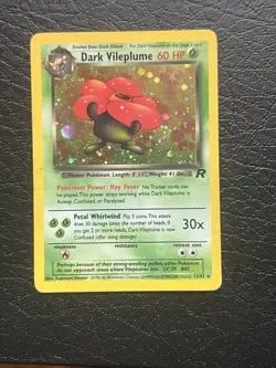 Pokemon TCG Team Rocket Dark Vileplume 13/82 Holo Rare Unlimited Eng - Image 1