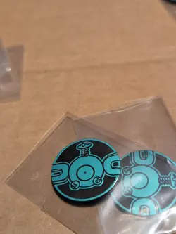Pokemon Light Blue Magnemite Mini Coin From 151 Chinese - Image 1