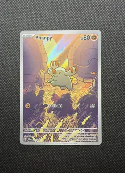 Phanpy 205/191 IR Illustration rare Pokemon Surging Sparks SV8 NM - Image 1