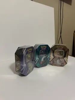 Pokemon TCG Exclusive Triple Whammy Tin Set Collector Tins Set of 3 Sealed NEW! - Image 3
