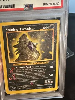 Pokemon TCG Shining Tyranitar Neo Destiny Holo PSA 1 - Image 3