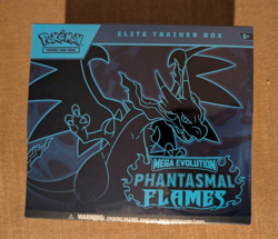 Pokemon TCG Mega Evolution Phantasmal Flames Elite Trainer Box Booster Promo - Image 1