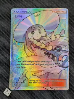Lillie 147/149 - Sun Moon Base Set Full Art Holo Rare Pokemon TCG NM - Image 1