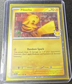 The Pokemon Company Pikachu 70HP Random Spark Common Basic 051/162 EN - Image 1