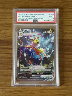Pokemon TCG 2021 Jolteon VMAX SWSH184 Sword & Shield Promo Holo PSA 9 - Image 1