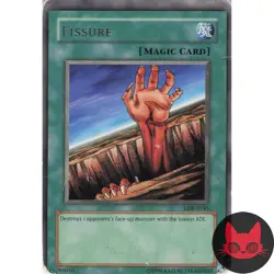 Yugioh Fissure LOB-E045 Rare HP Miscut - Image 1
