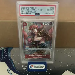 One Piece Eustass "Captain" Kid OP14-014 The Azure Sea's Seven Promo PSA 10 - Image 1