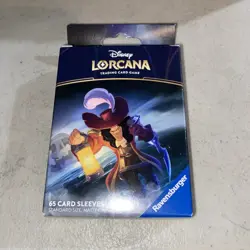 Disney Lorcana TCG Captain Hook Standard Card Sleeves (65-Count) NEW - Image 1