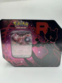 Pokemon TCG Team Rocket Tin (NEW) SEALED Mewtwo - SHIPS ASAP 🔥🔥 - Image 1