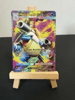 Mega Blastoise Ex Pokemon Pocket Card TCG Display - Image 1