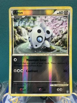 Pokemon Card Aron Triumphant Reverse Holo Common 56/102 - Image 1