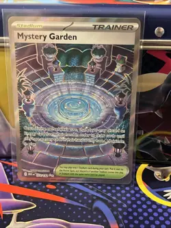 Pokemon TCG Mystery Garden Trainer Holo Card Mega Evolution 172/132 - Image 1
