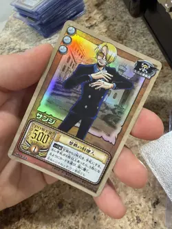 Sanji ONE PIECE Holo Carddass Trading Card Game TCG Anime Bandai Japan SB-C24 - Image 1