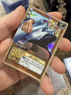 Sanji ONE PIECE Holo Carddass Trading Card Game TCG Anime Bandai Japan LK-C03 - Image 1