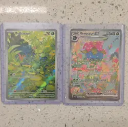 Pokemon TCG Card Holo Full Art Lot Bulbasaur Pikachu Charmeleon Venusaur ex + - Image 1