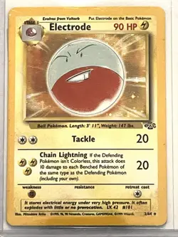 1999 Pokemon TCG Electrode 2/64 Jungle Set Holo Rare Vintage Card WOTC LP+ - Image 1