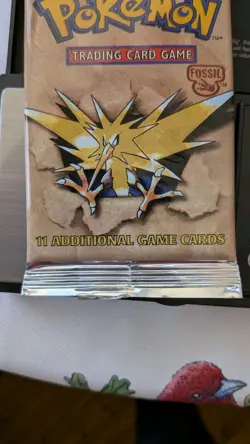 HEAVY 21.5G Pokemon TCG Fossil Booster Pack Zapdos Artwork 11 Cards WOTC 1999 - Image 5